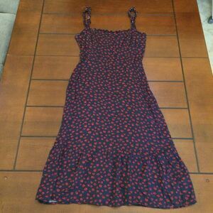 Reformation Granada dress navy 4